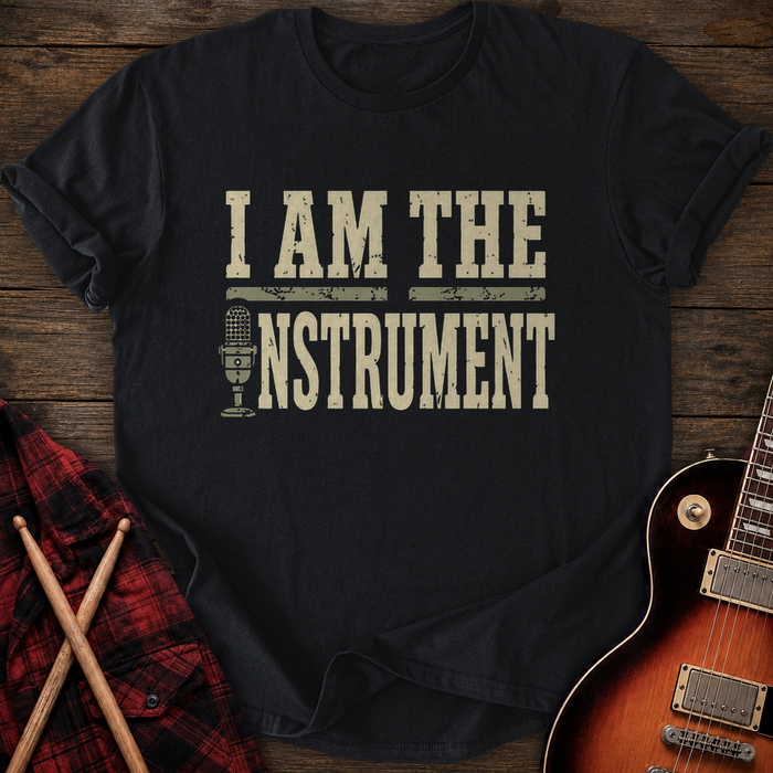 SOUNDOSE I Am The Instrument T-Shirt — Black t-shirt