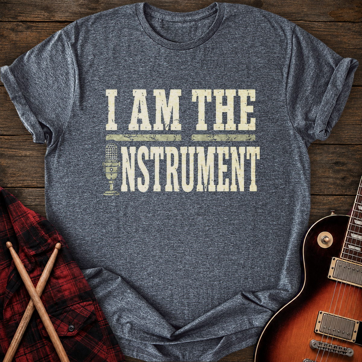 SOUNDOSE I Am The Instrument T-Shirt — Dark Heather t-shirt