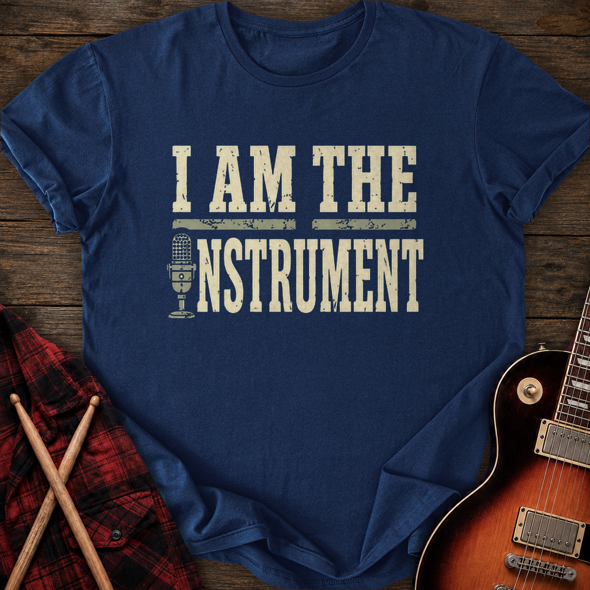 SOUNDOSE I Am The Instrument T-Shirt — Navy t-shirt