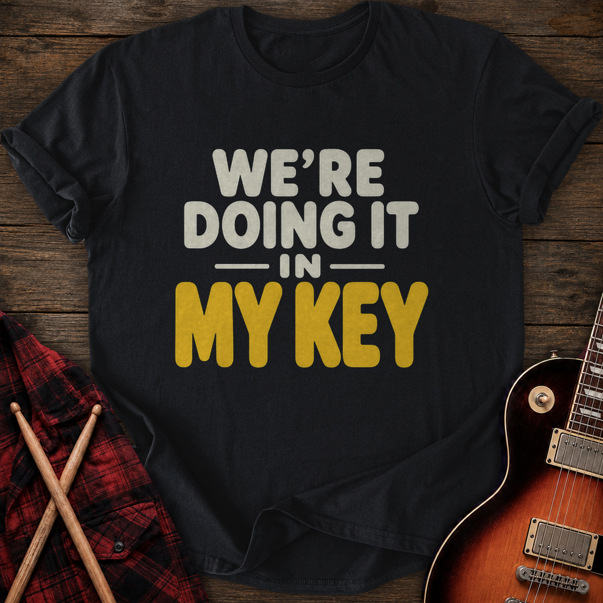 SOUNDOSE In My Key T-Shirt — Black t-shirt