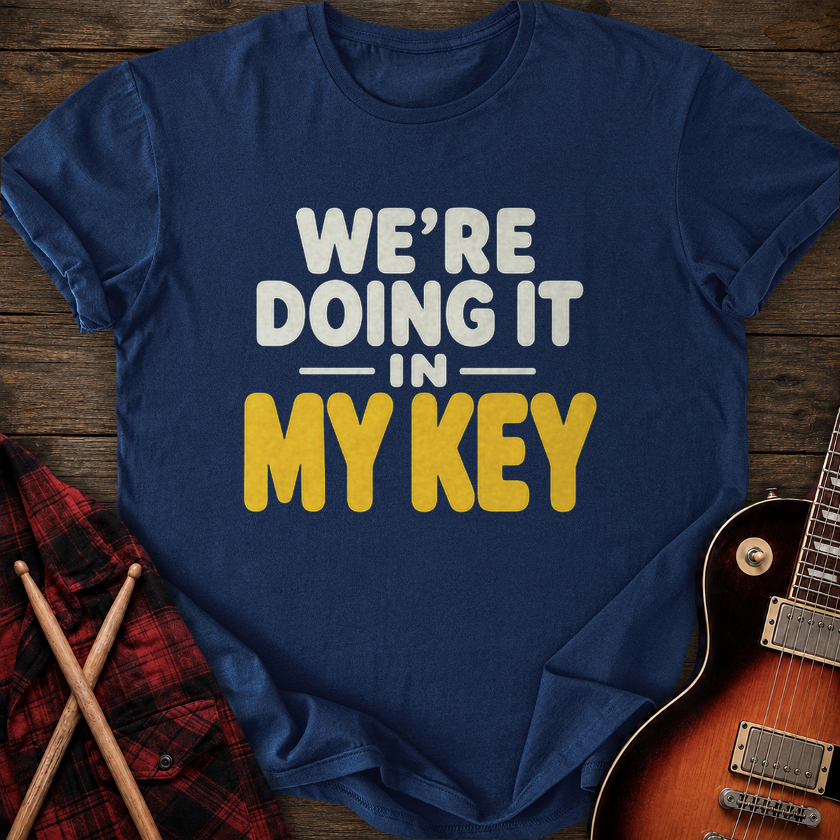 SOUNDOSE In My Key T-Shirt — Navy t-shirt