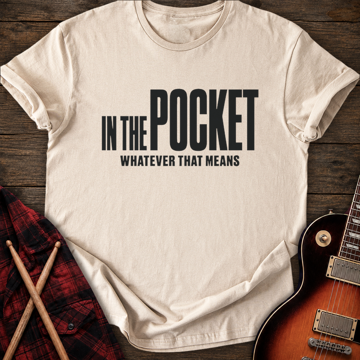 SOUNDOSE In The Pocket T-Shirt — Sand t-shirt