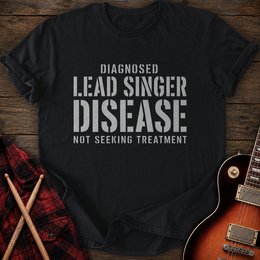 SOUNDOSE Lead Singer Disease T-Shirt — Black t-shirt