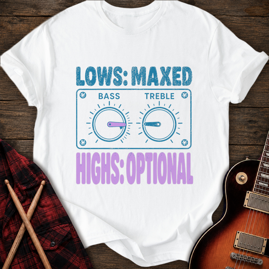 SOUNDOSE Lows Maxed T-Shirt — White t-shirt