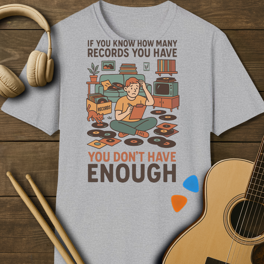 SOUNDOSE Many Records T-Shirt — Sport Grey t-shirt