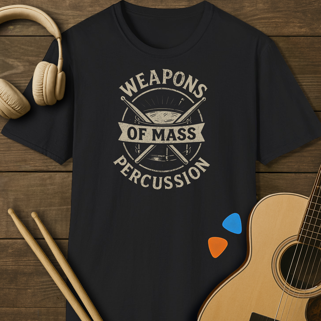 SOUNDOSE Mass Percussion T-Shirt — Black t-shirt