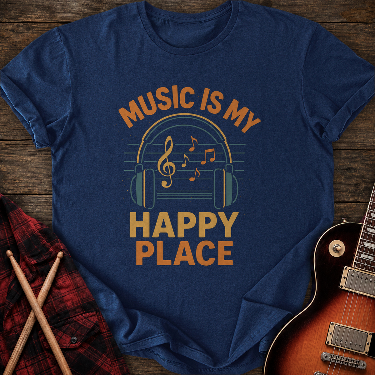 SOUNDOSE Music Place T-Shirt — Navy t-shirt