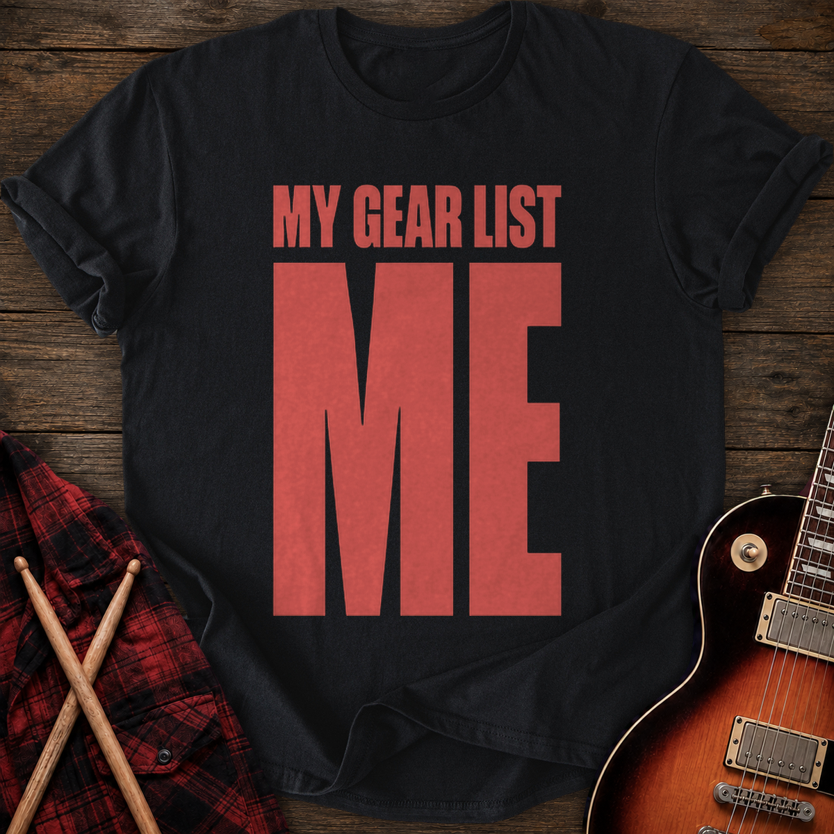 SOUNDOSE My Gear List T-Shirt — Black t-shirt