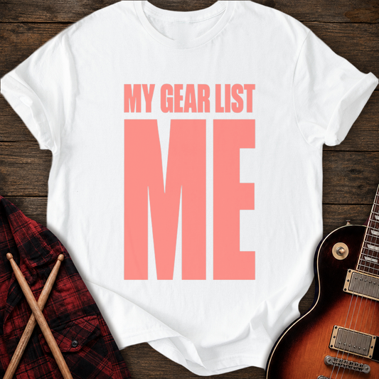 SOUNDOSE My Gear List T-Shirt — White t-shirt