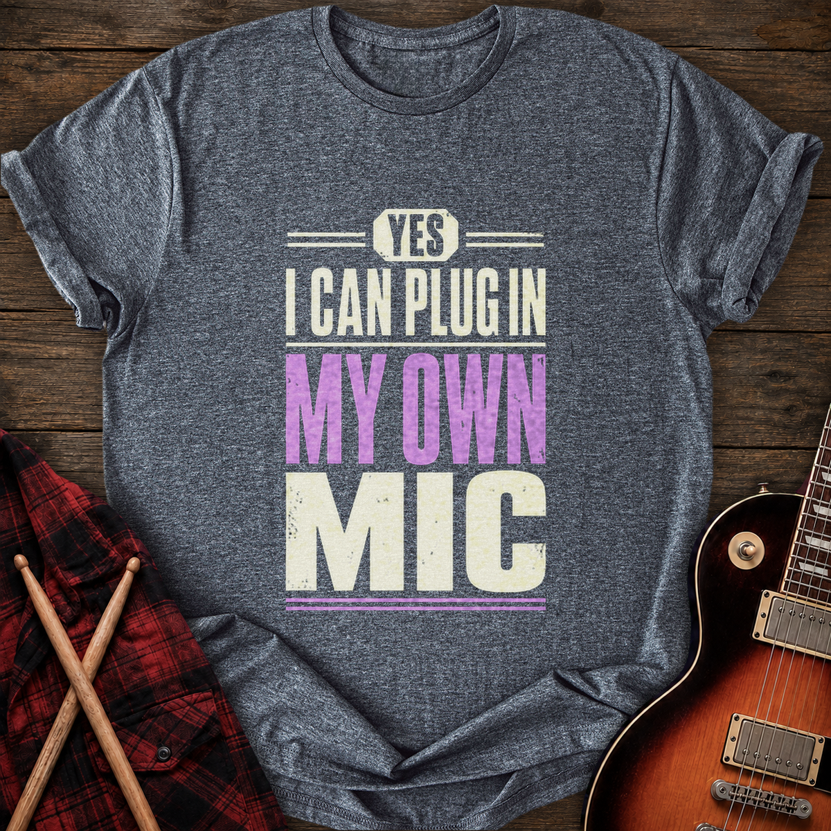 SOUNDOSE My Own Mic T-Shirt — Dark Heather t-shirt