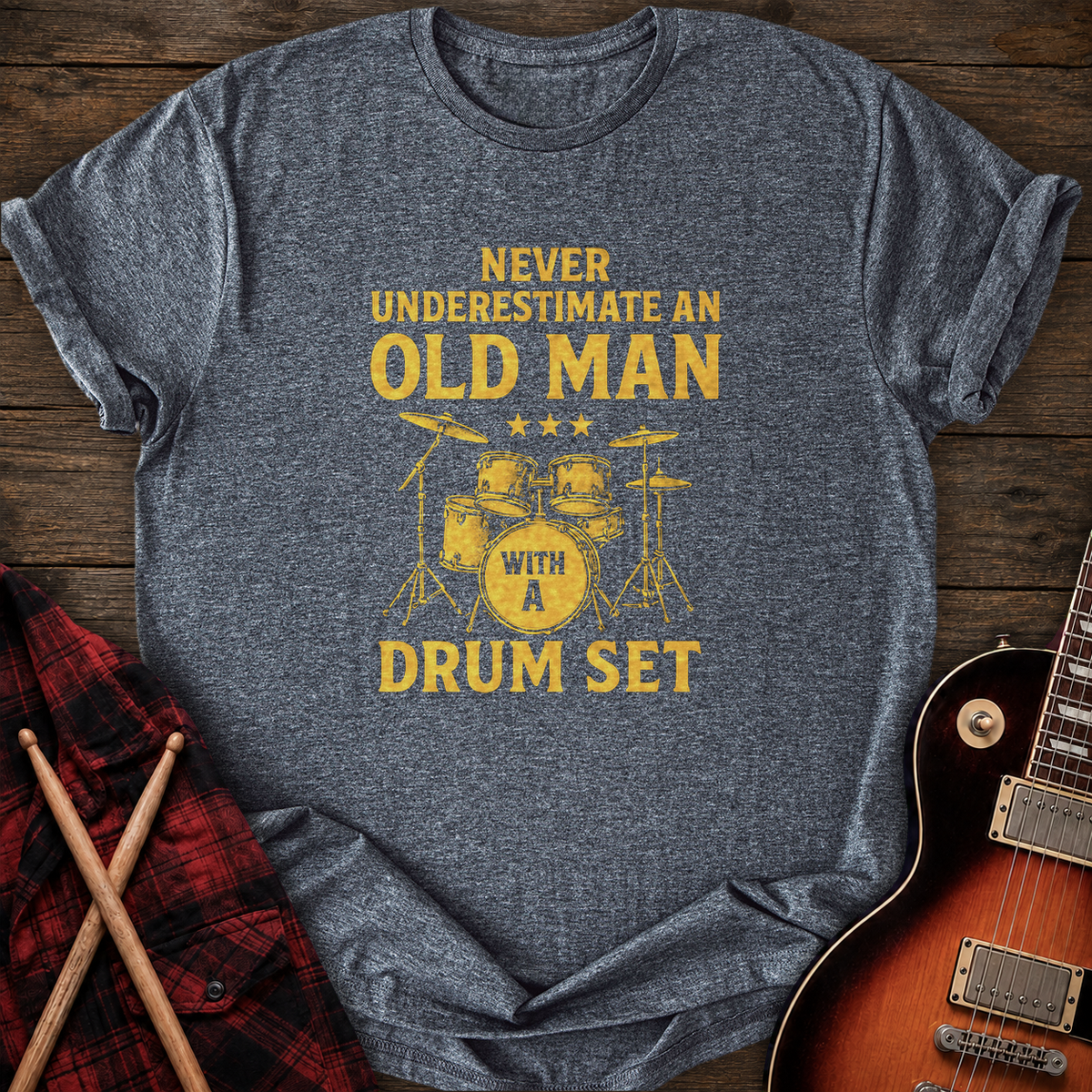 SOUNDOSE Never Underestimate T-Shirt — Dark Heather t-shirt