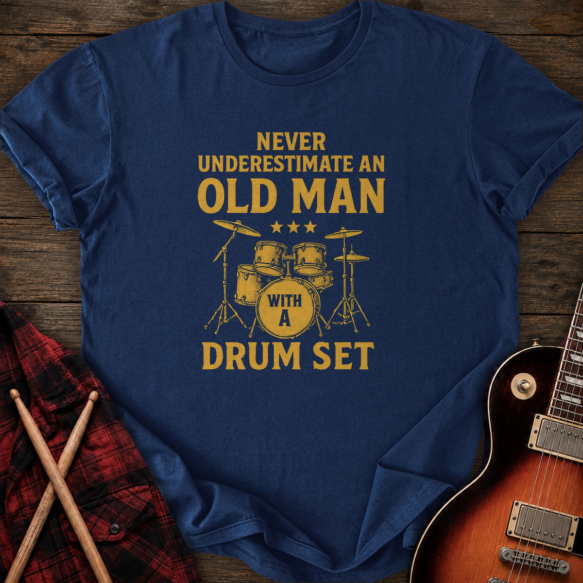 SOUNDOSE Never Underestimate T-Shirt — Navy t-shirt