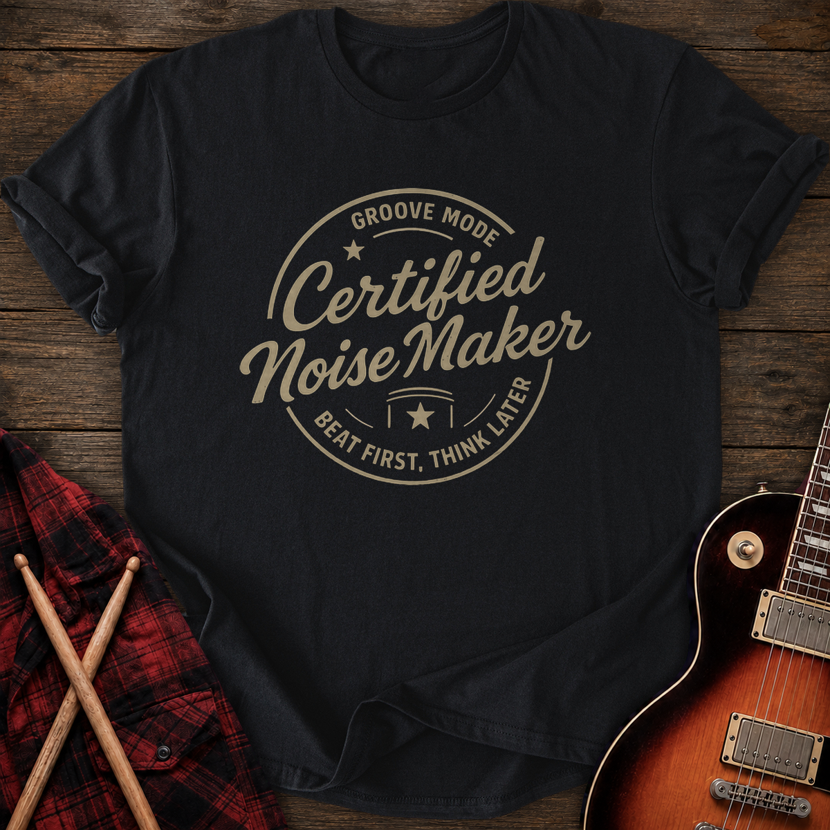 SOUNDOSE Noise Maker T-Shirt — Black t-shirt