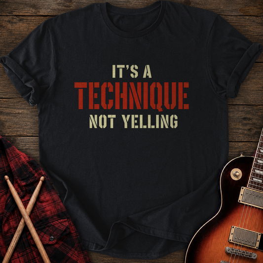 SOUNDOSE Not Yelling T-Shirt — Black t-shirt