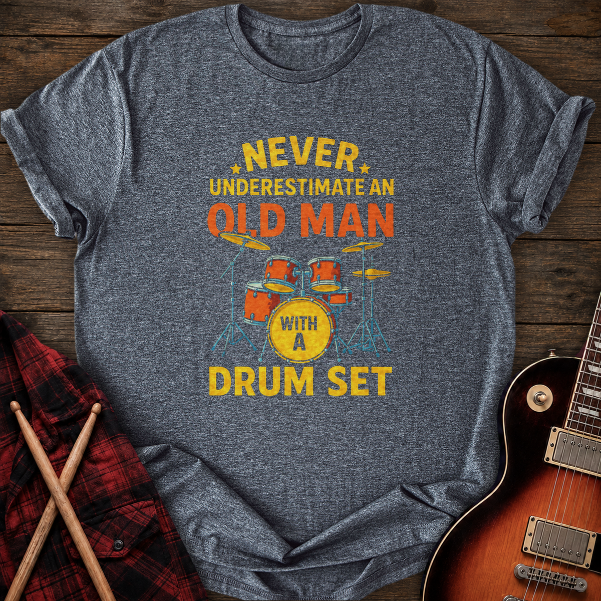 SOUNDOSE Old Man T-Shirt — Dark Heather t-shirt