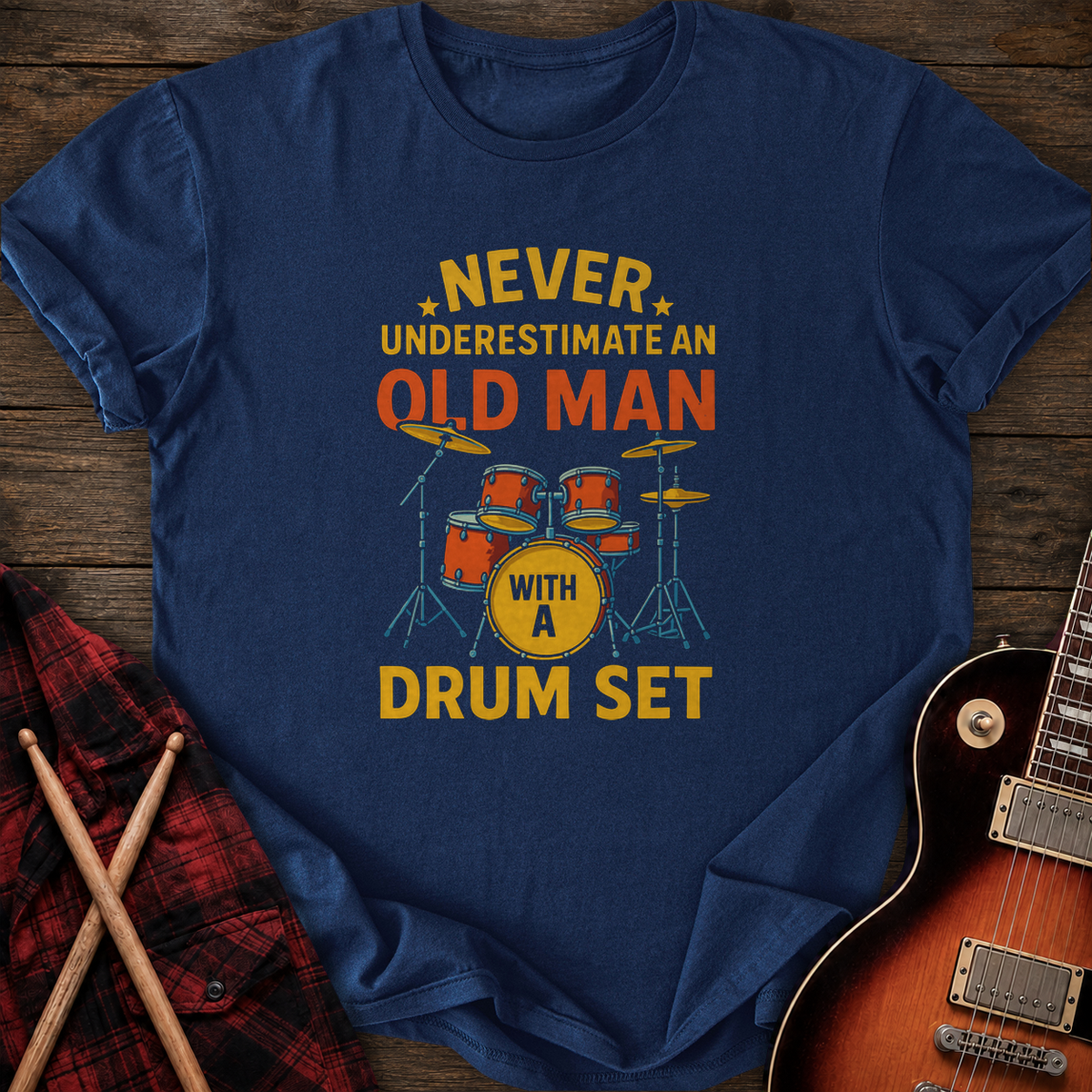 SOUNDOSE Old Man T-Shirt — Navy t-shirt