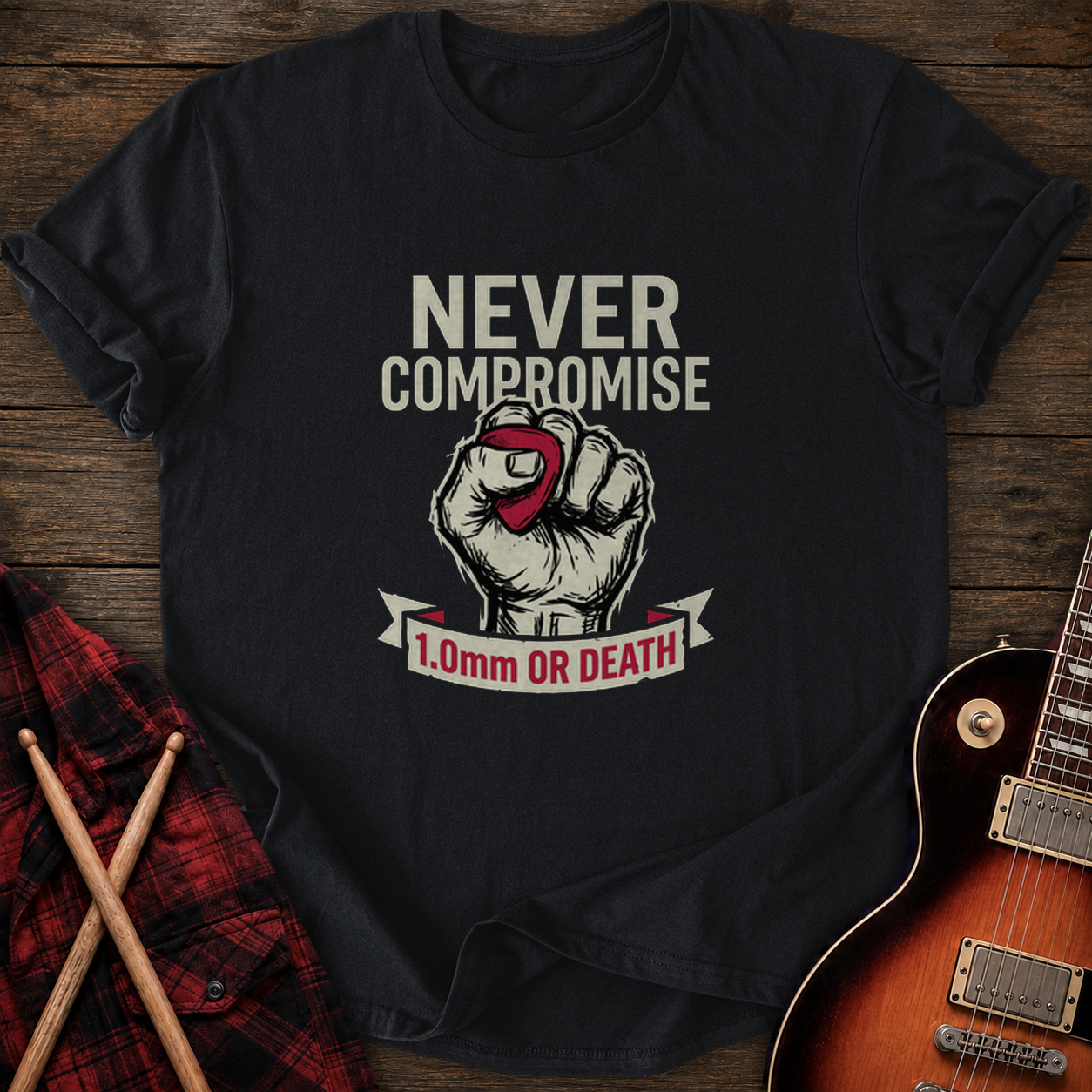 SOUNDOSE One Millimeter T-Shirt — Black t-shirt