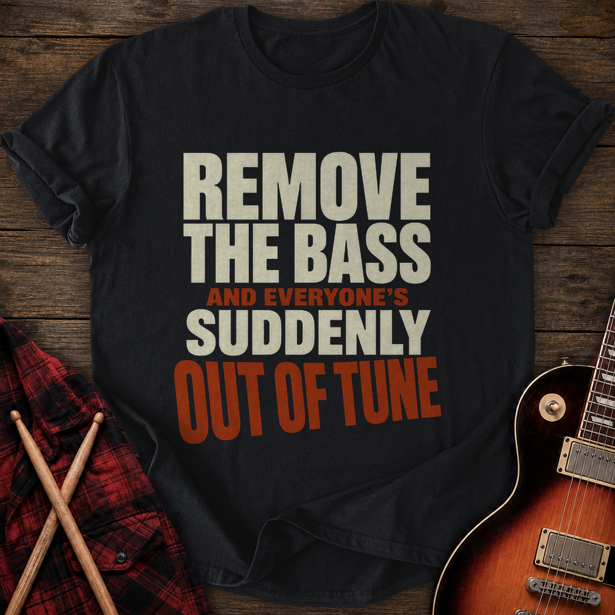 SOUNDOSE Out Of Tune T-Shirt — Black t-shirt