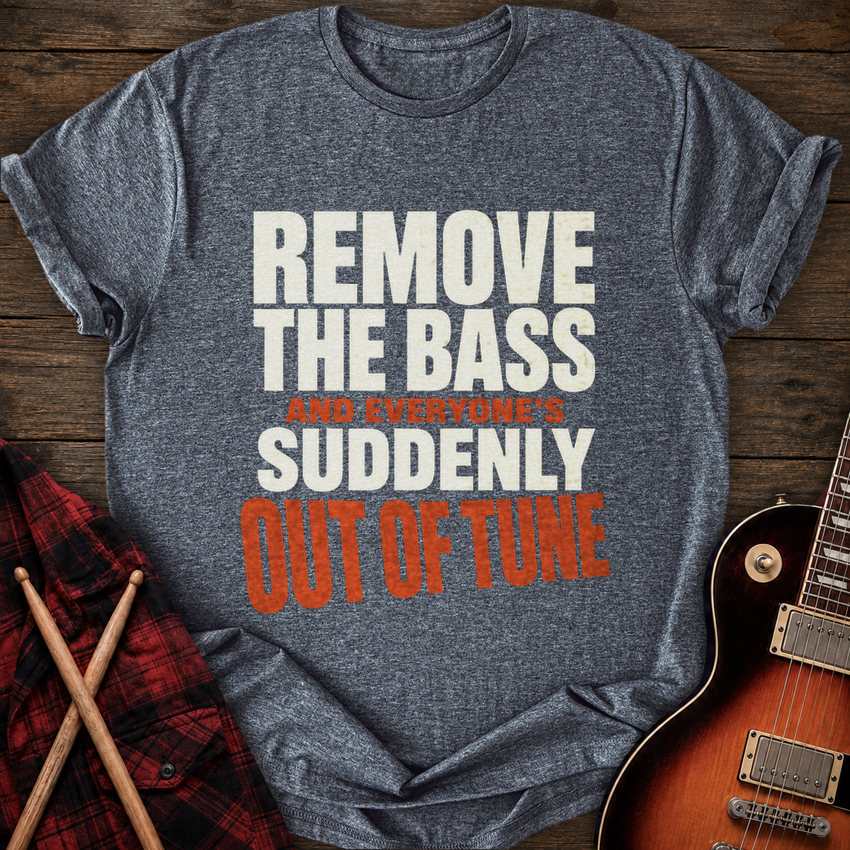 SOUNDOSE Out Of Tune T-Shirt — Dark Heather t-shirt