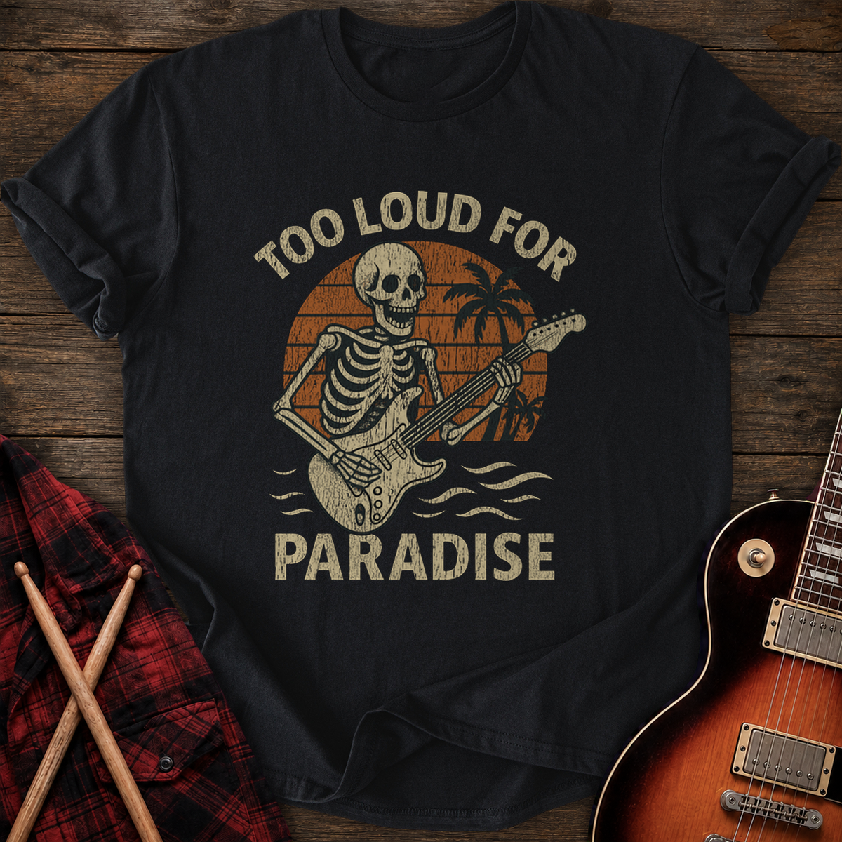SOUNDOSE Paradise Loud T-Shirt — Black t-shirt