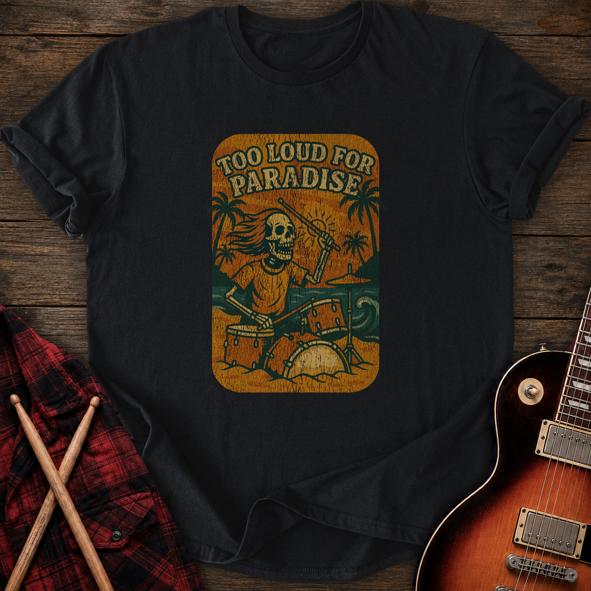 SOUNDOSE Paradise Loud  T-Shirt — Black t-shirt
