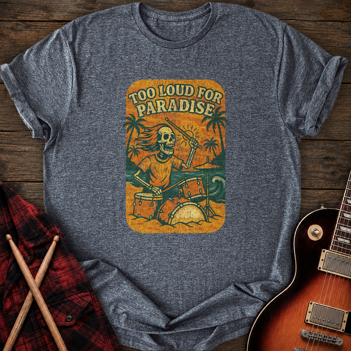 SOUNDOSE Paradise Loud  T-Shirt — Dark Heather t-shirt