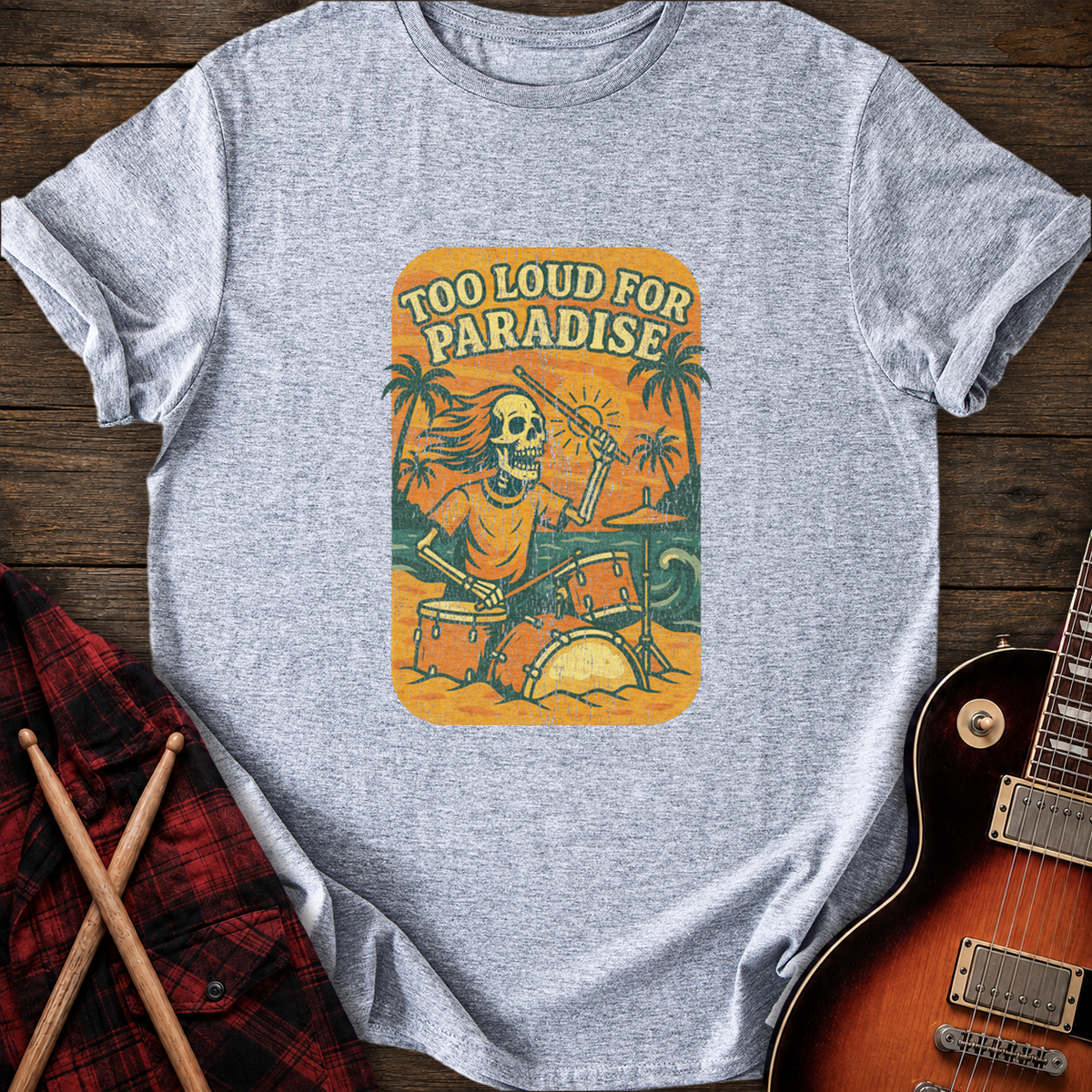 SOUNDOSE Paradise Loud  T-Shirt — Sport Grey t-shirt