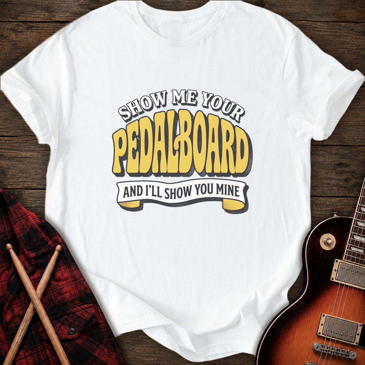 SOUNDOSE Pedalboard Trade T-Shirt — White t-shirt