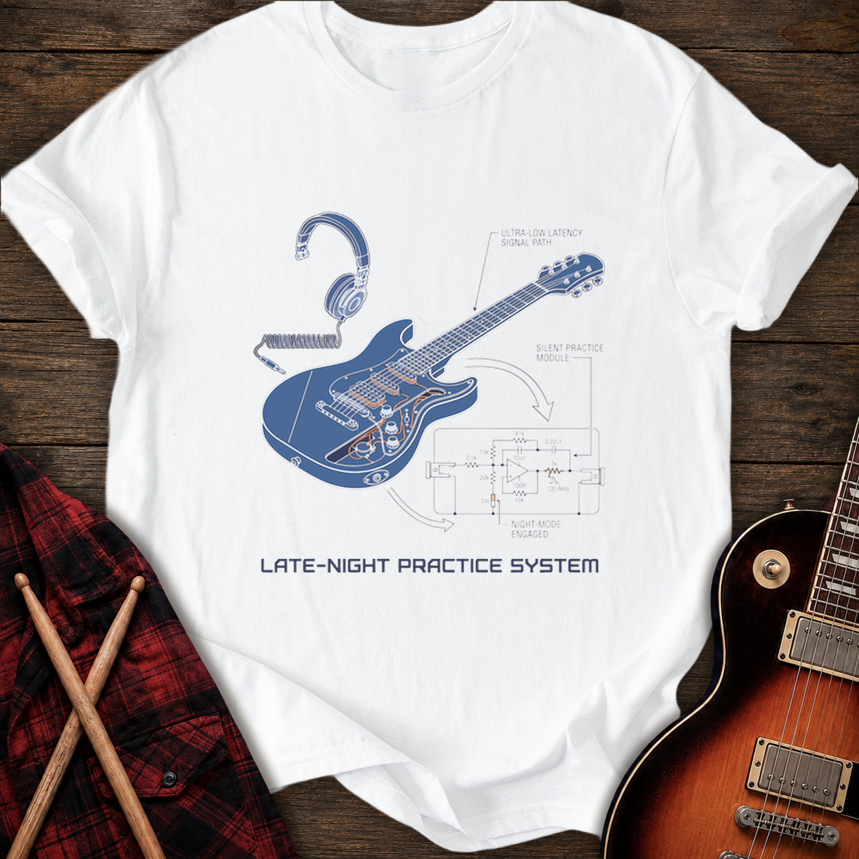 SOUNDOSE Practice System T-Shirt — White t-shirt
