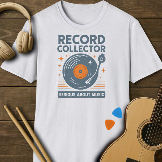 SOUNDOSE Record Collector T-Shirt — White t-shirt