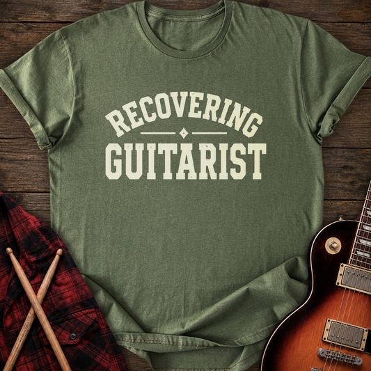 SOUNDOSE Recovering Guitarist T-Shirt — Military Green t-shirt