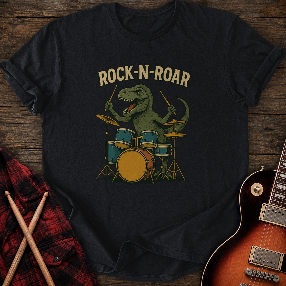 SOUNDOSE Rock-N-Roar T-Shirt — Black t-shirt