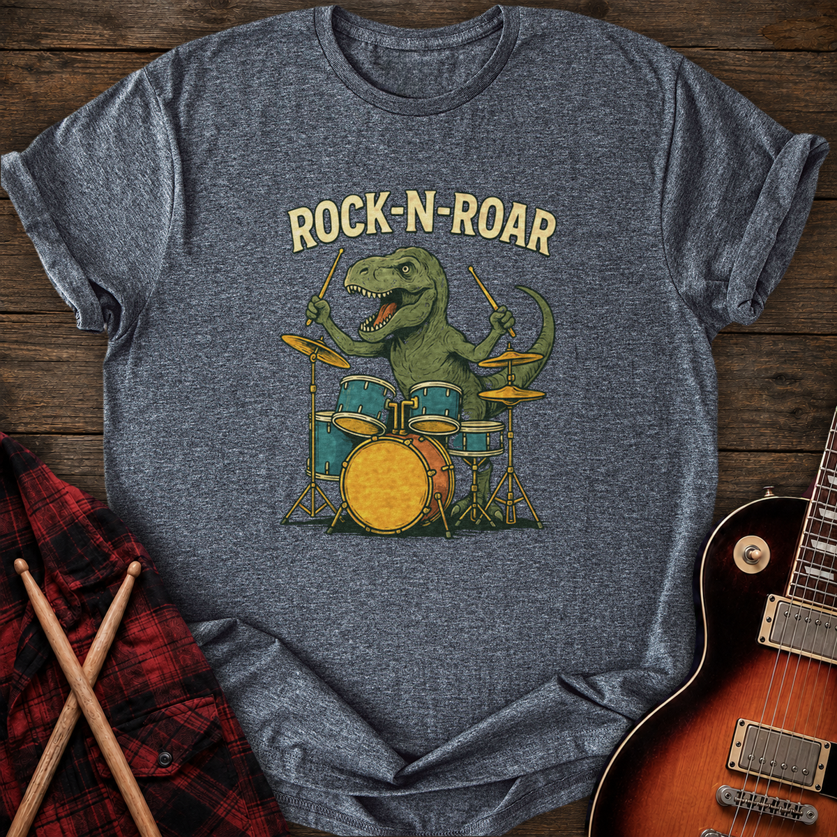 SOUNDOSE Rock-N-Roar T-Shirt — Dark Heather t-shirt