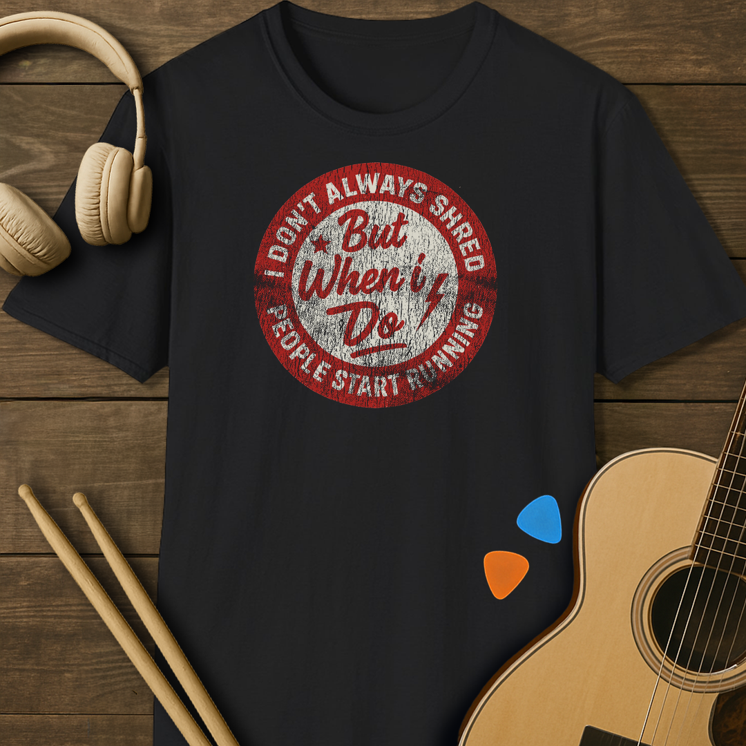 SOUNDOSE Shread T-Shirt — Black t-shirt
