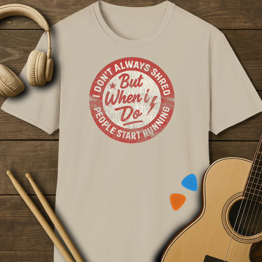 SOUNDOSE Shread T-Shirt — Sand t-shirt