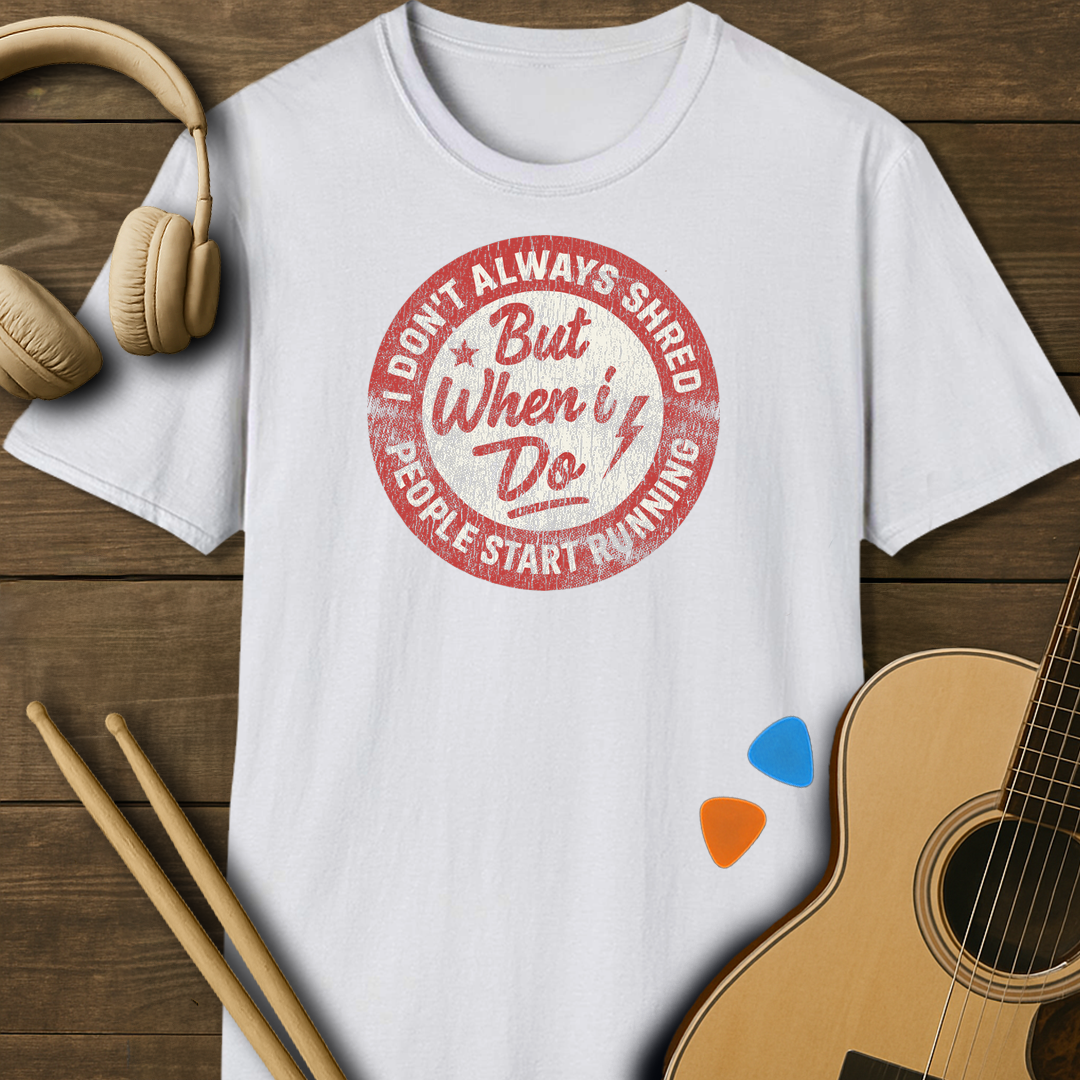 SOUNDOSE Shread T-Shirt — White t-shirt