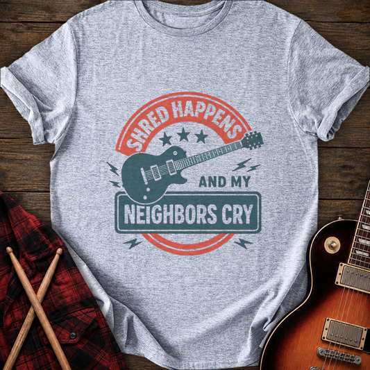 SOUNDOSE Shred Happens T-Shirt — Sport Grey t-shirt