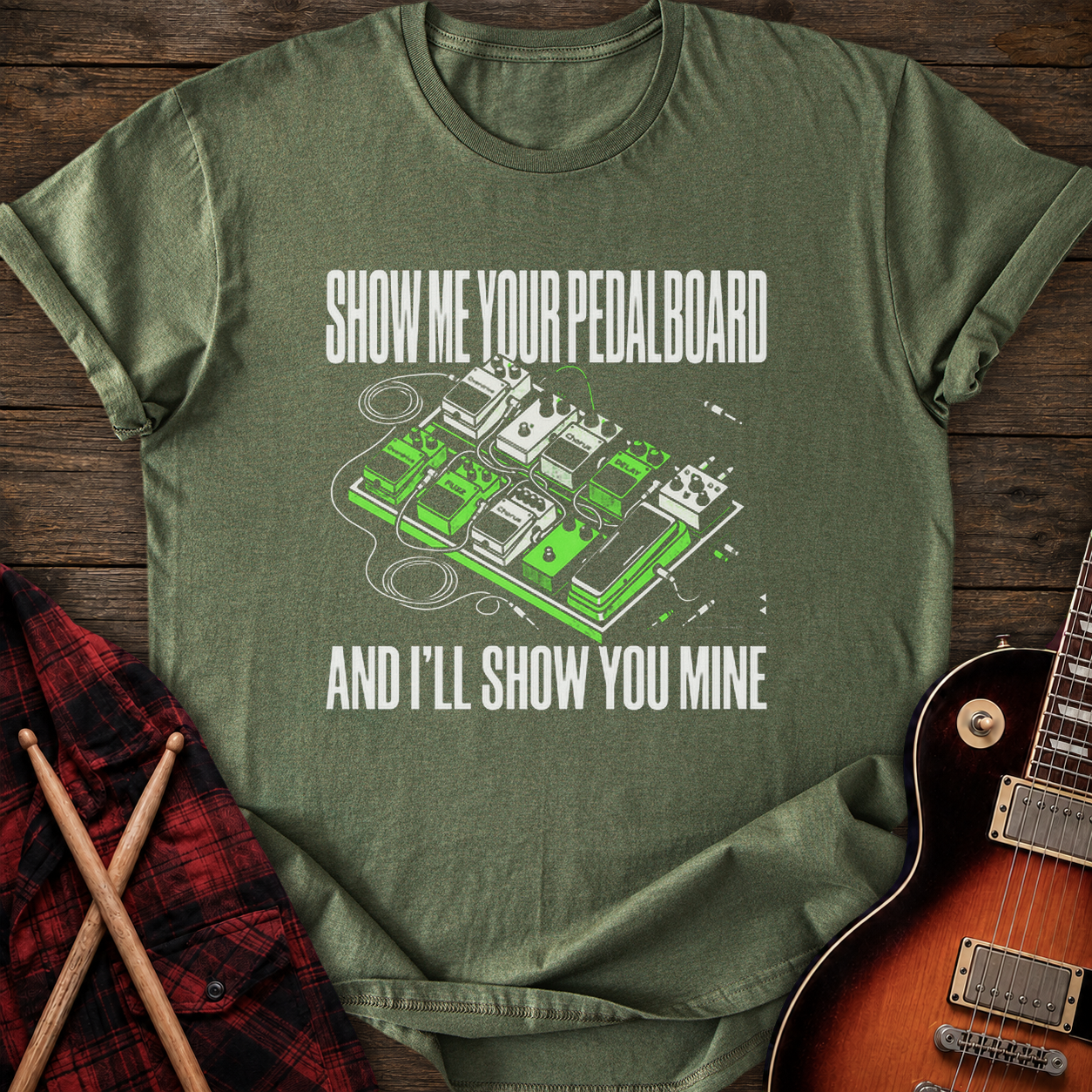 SOUNDOSE Signal Chain T-Shirt — Military Green t-shirt
