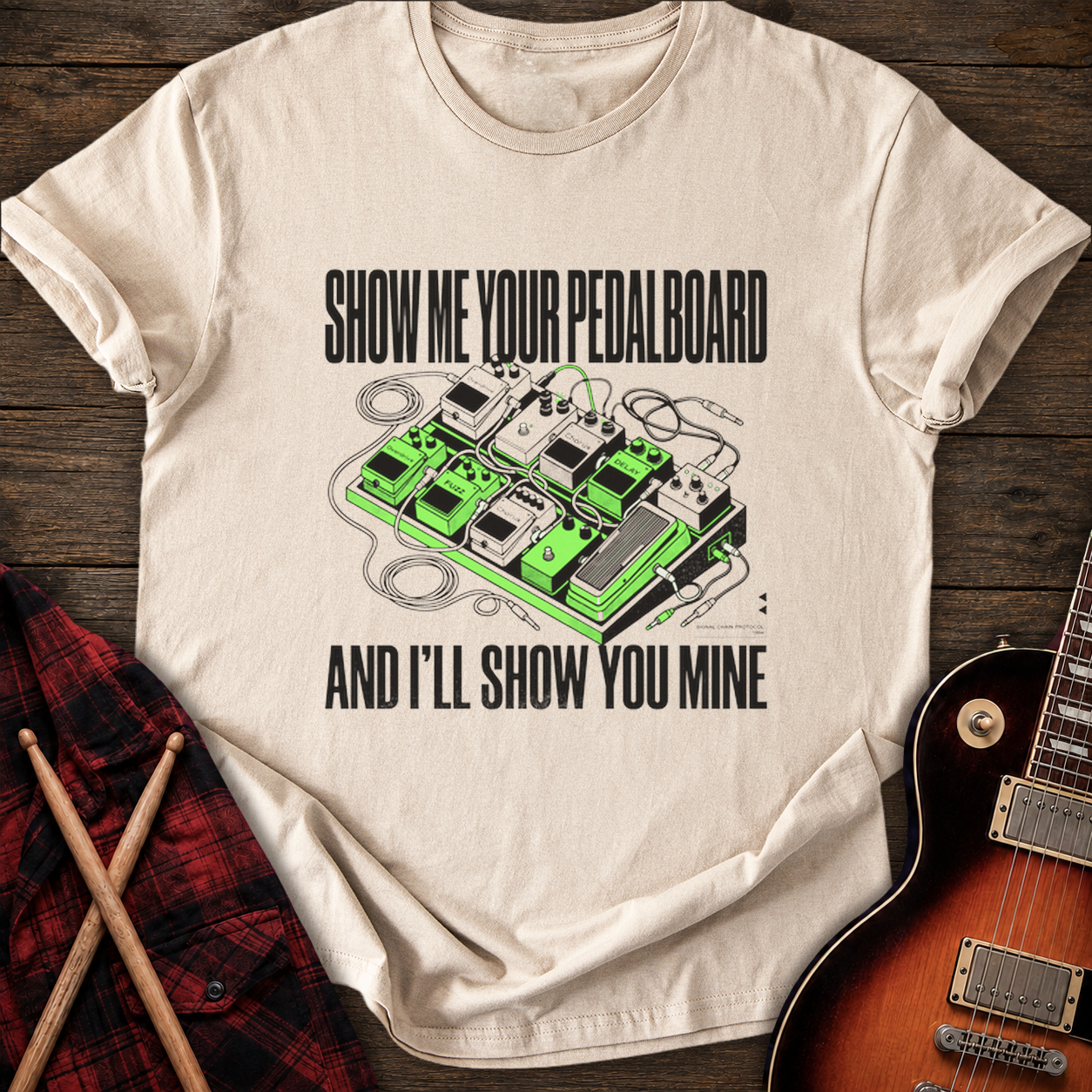 SOUNDOSE Signal Chain T-Shirt — Sand t-shirt