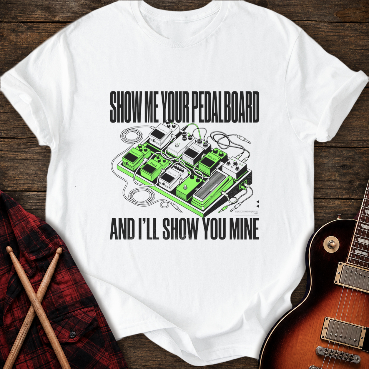 SOUNDOSE Signal Chain T-Shirt — White t-shirt