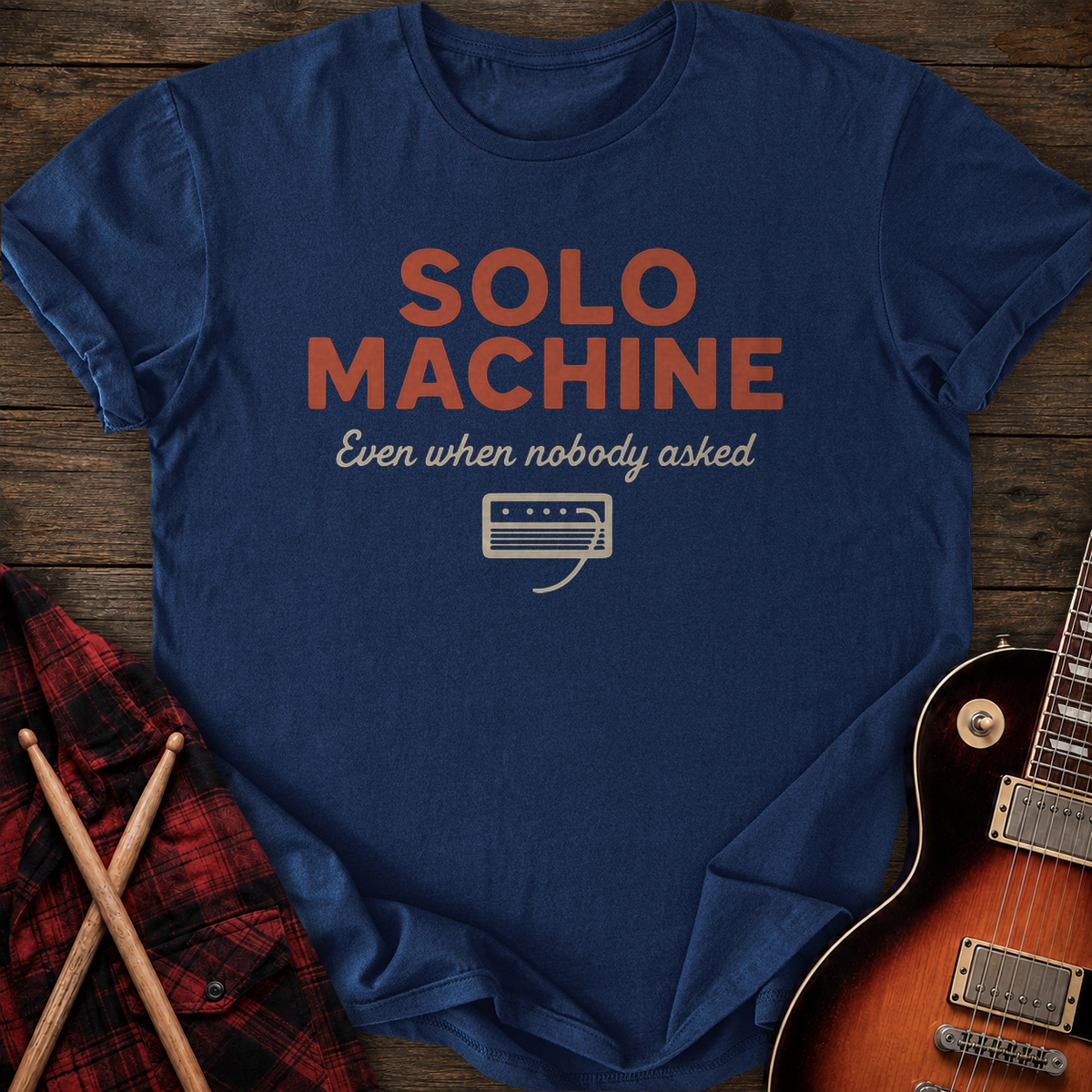 SOUNDOSE Solo Machine T-Shirt — Navy t-shirt