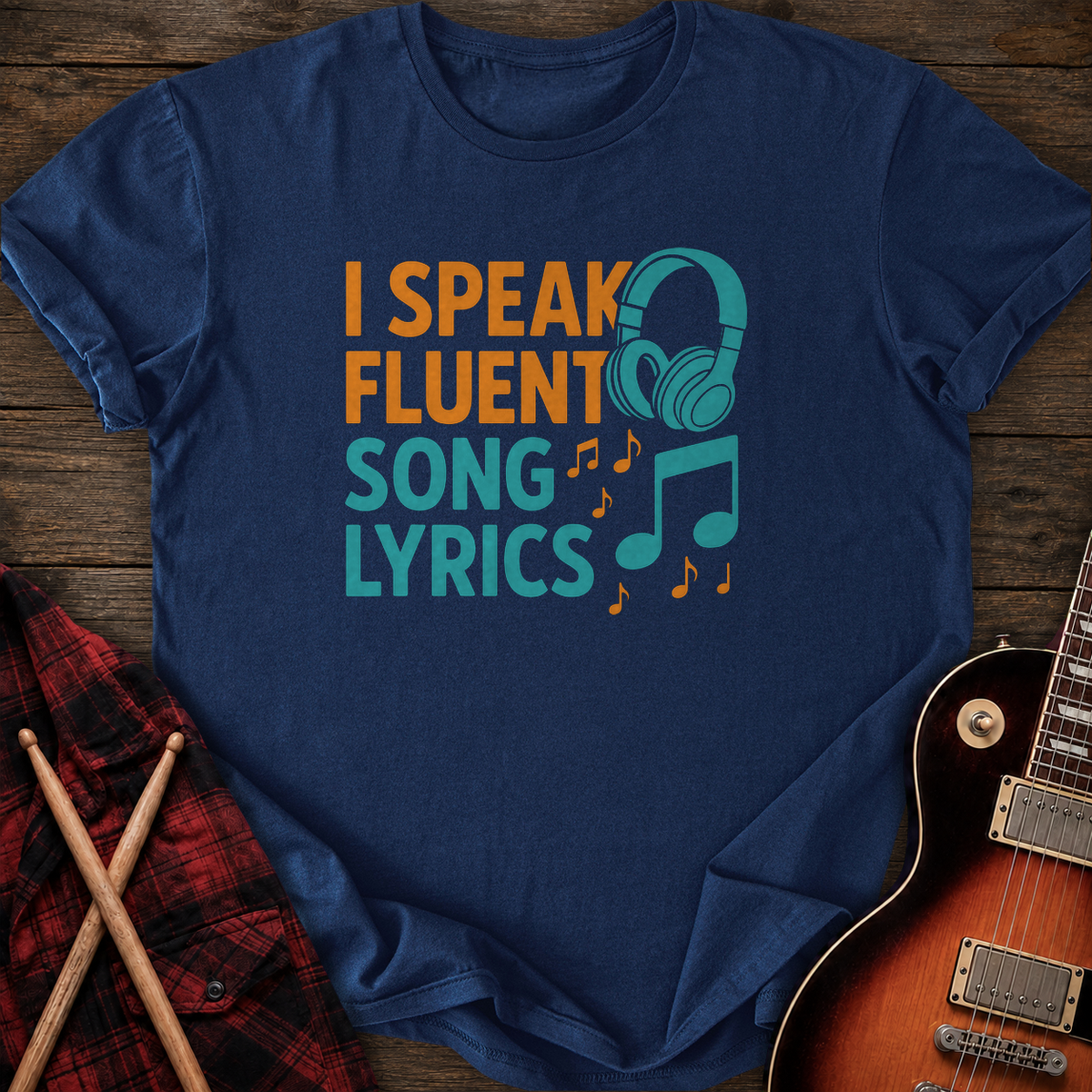 SOUNDOSE Song Lyrics T-Shirt — Navy t-shirt