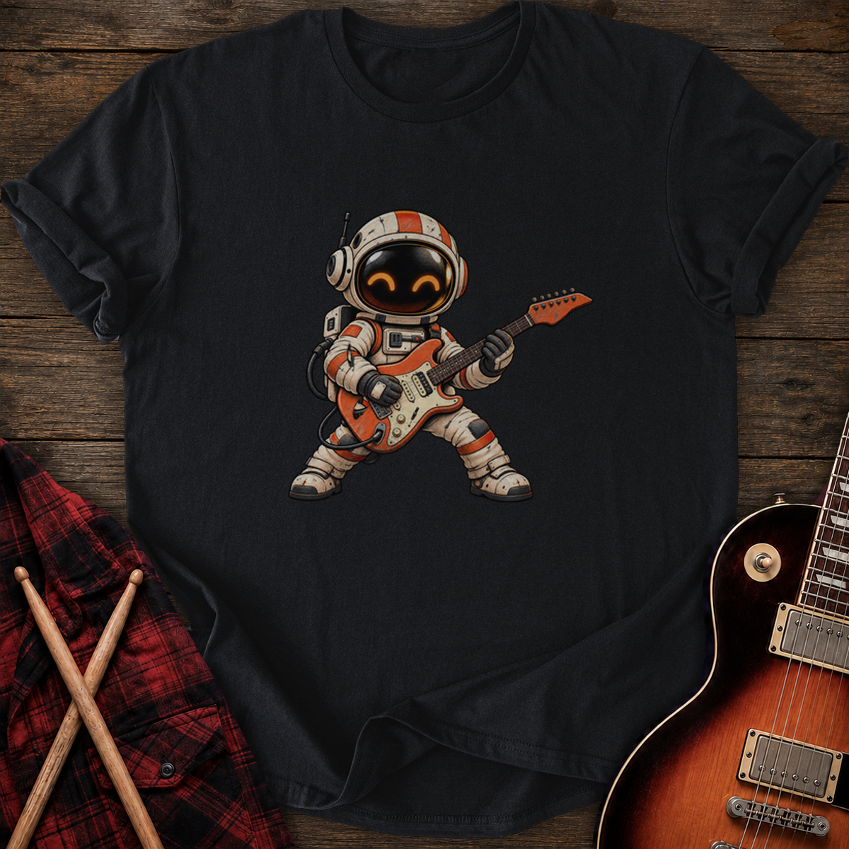 SOUNDOSE Space Guitarist T-Shirt — Black t-shirt