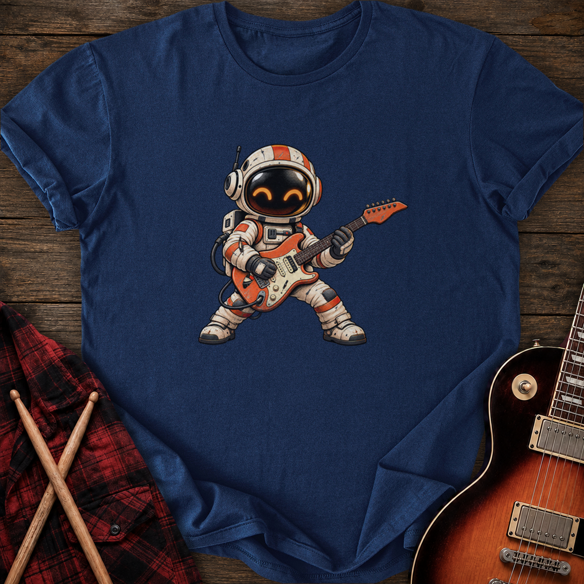 SOUNDOSE Space Guitarist T-Shirt — Navy t-shirt