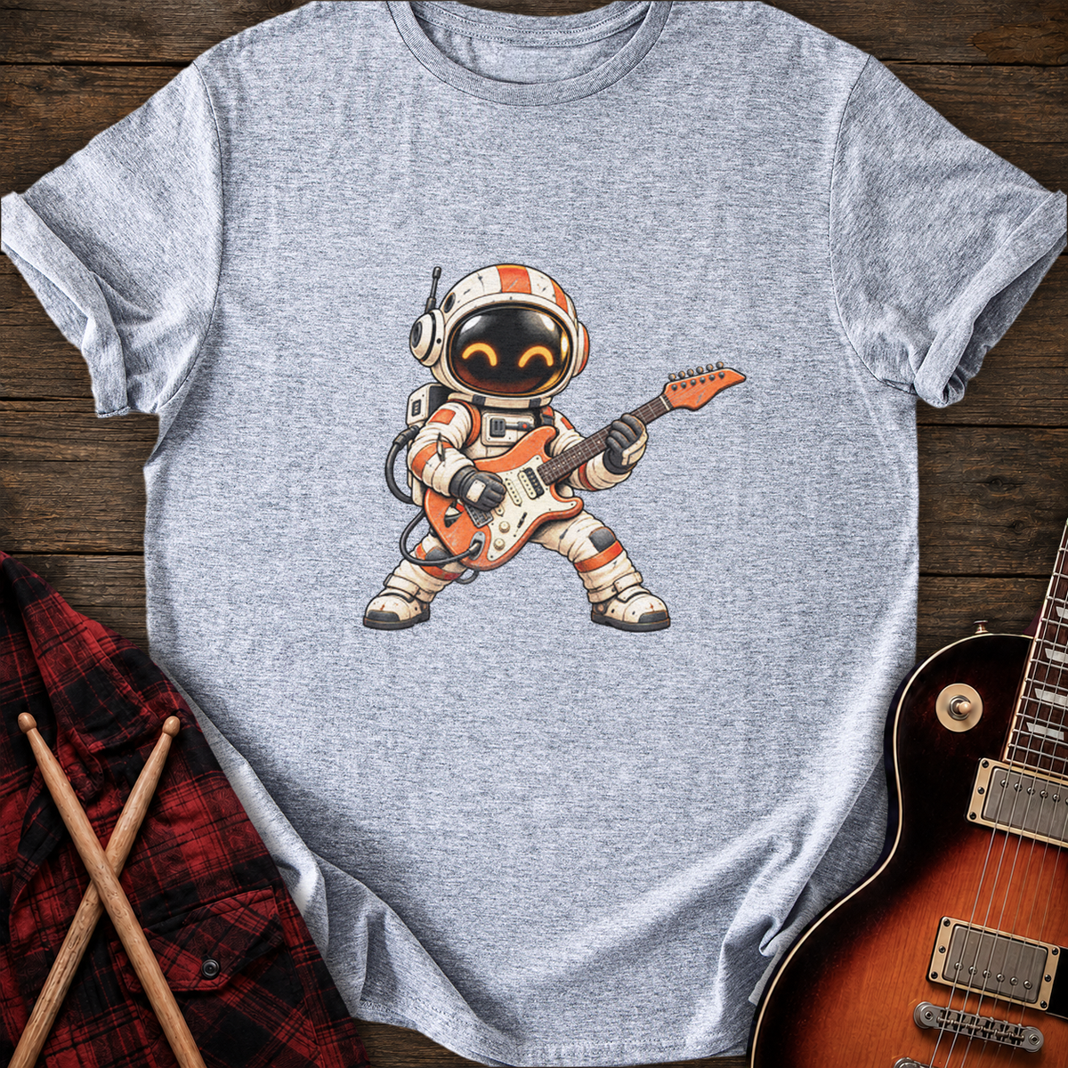 SOUNDOSE Space Guitarist T-Shirt — Sport Grey t-shirt
