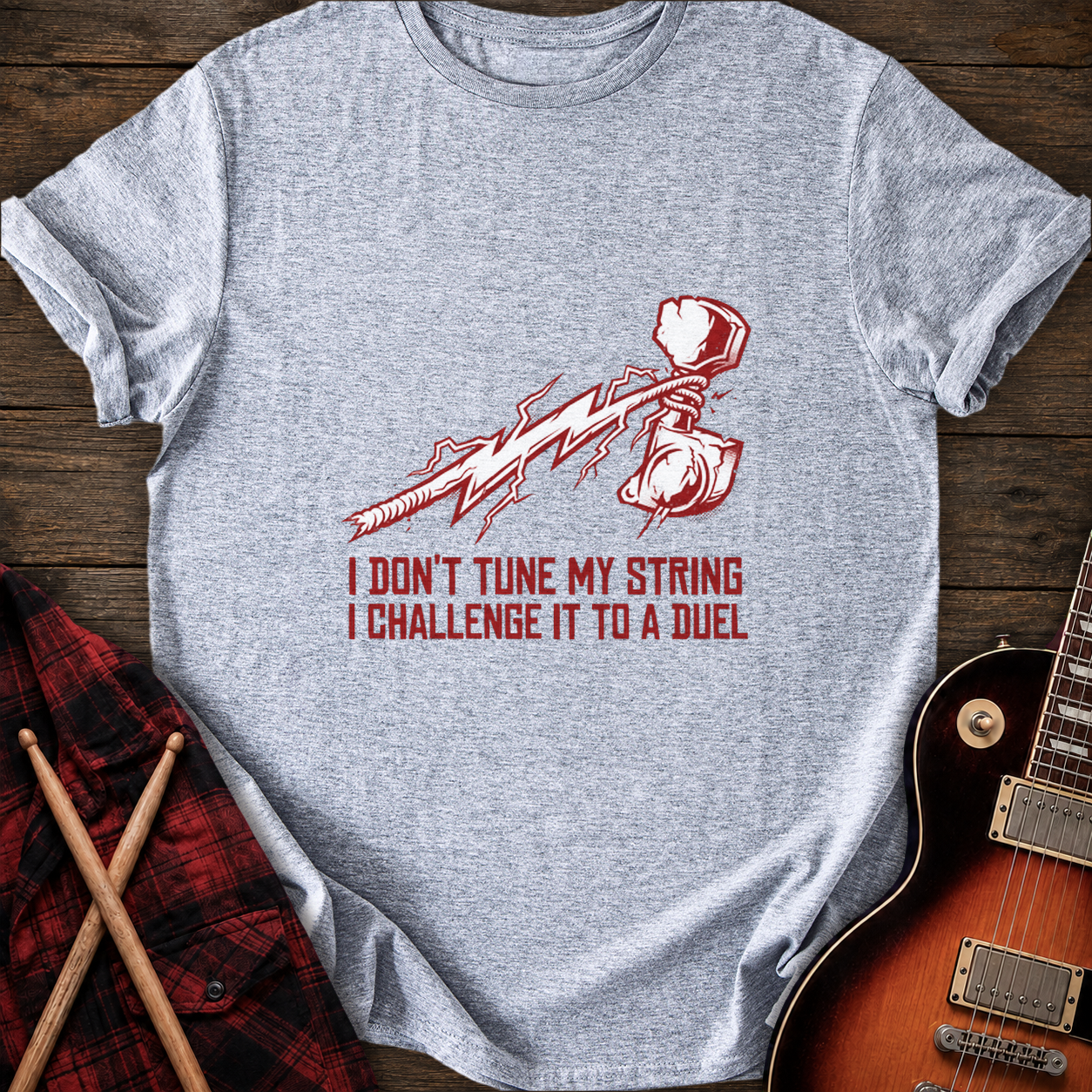 SOUNDOSE String Duel T-Shirt — Sport Grey t-shirt