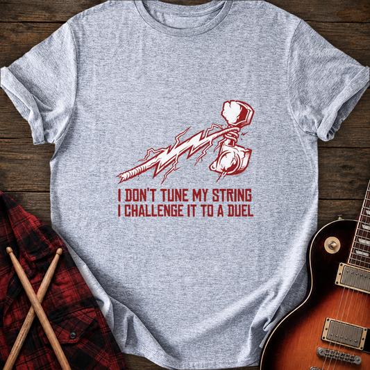 SOUNDOSE String Duel T-Shirt — Sport Grey t-shirt