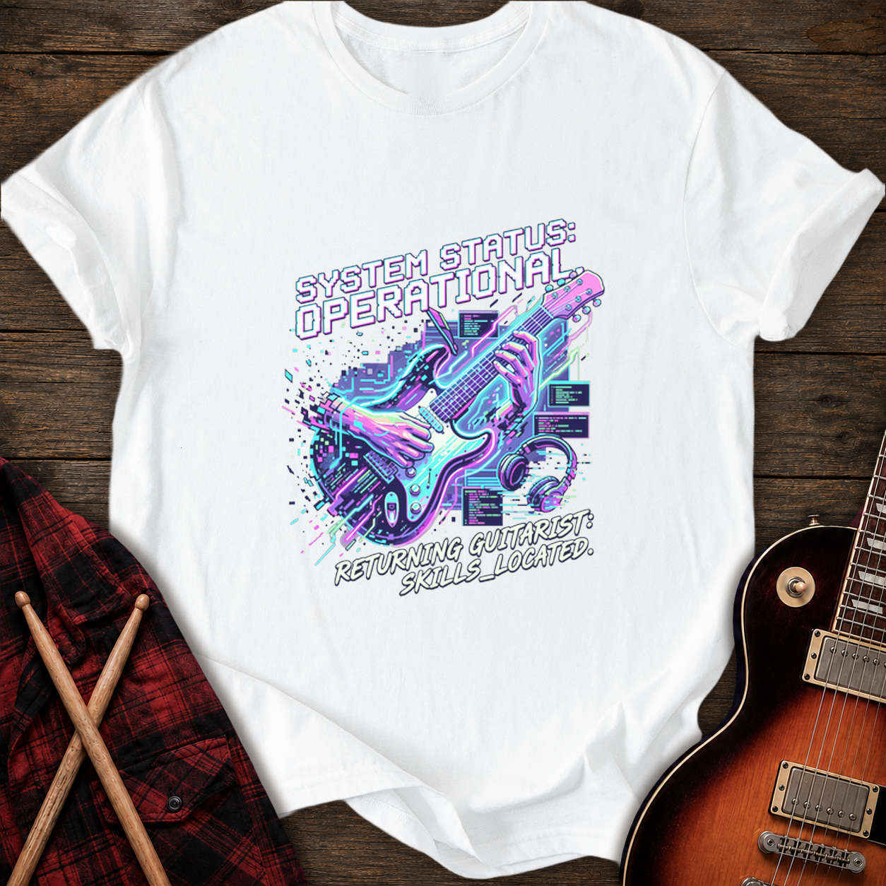 SOUNDOSE System Operational T-Shirt — White t-shirt