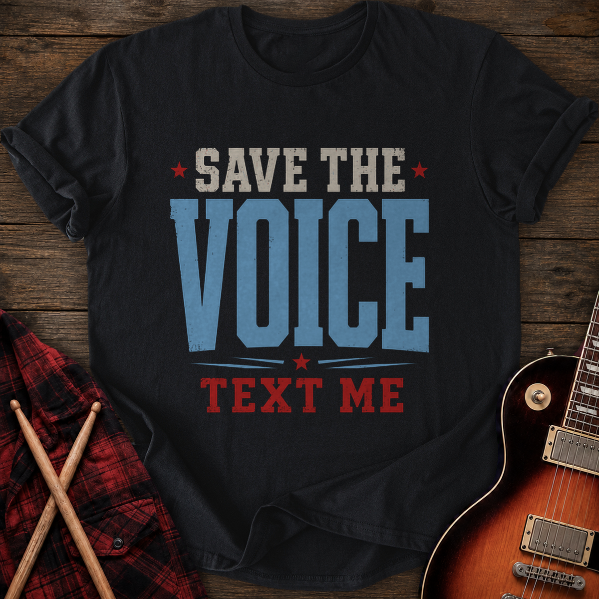 SOUNDOSE Text Me T-Shirt — Black t-shirt