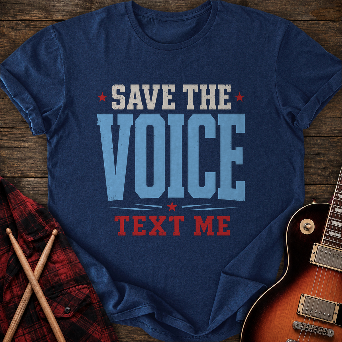 SOUNDOSE Text Me T-Shirt — Navy t-shirt